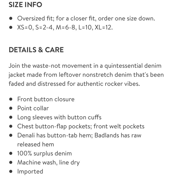 NWT - Reformation Jean Jacket - Picture 6 of 6